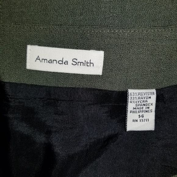 Amanda Smith Olive Green Skirt - Picture 3 of 8